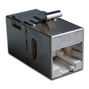 RJ-45 socket coupler, shielded, category 6A, Keystone form-factor
